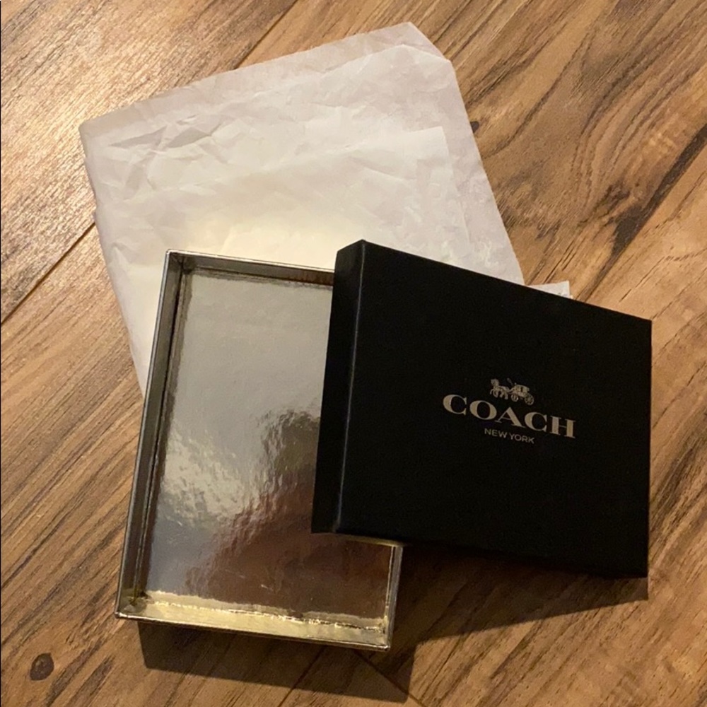 Authentic Coach gift box and tissue paper